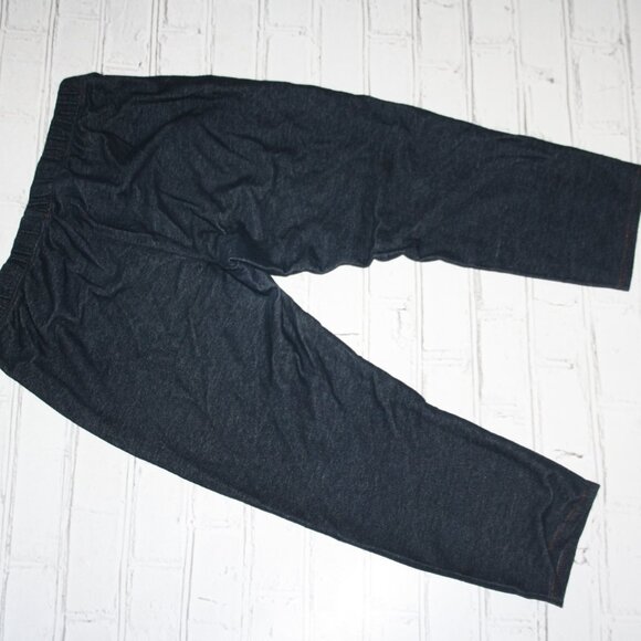 👖 No Boundaries Denim Capri Leggings – Size Medium Stretch Fit | Faux Denim - Picture 2 of 4